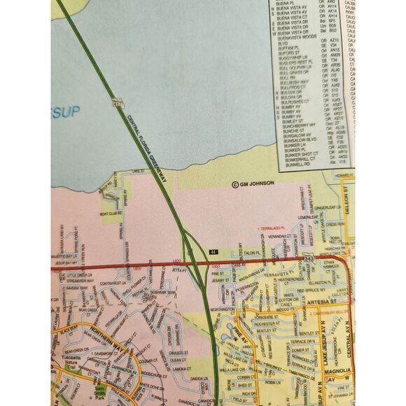 Rand McNally Orlando Florida paper map fold out winter park vacation planning - Picture 5 of 6